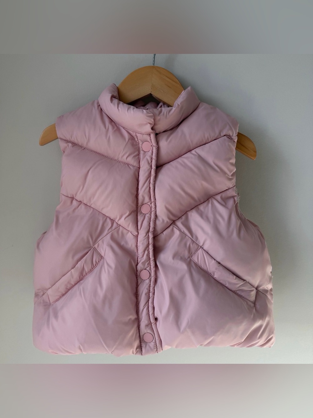 Zara Light Pink Quilted Puffer Vest 18-24M